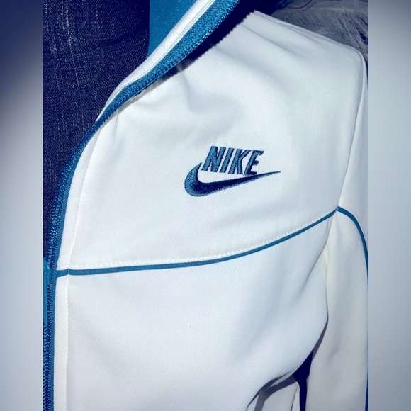 Women Nike Teal Jacket Microfleece, Full Zipper, Mock collar Neck, Size S 4/6 - Picture 2 of 9